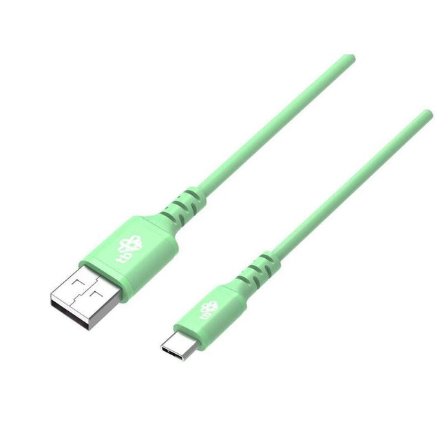 !Tb Cable Usb-Usb C 1m. Silicone Verde