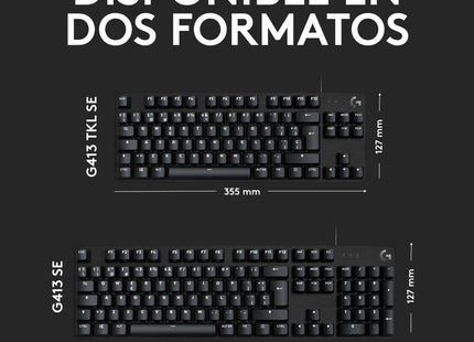Teclado Español Logitech G G413 Se Usb Qwerty Negro