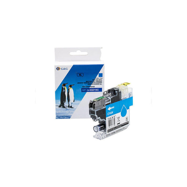 Tinta Compatible Para Brother 3219xl Cyan Lc3219xlc
