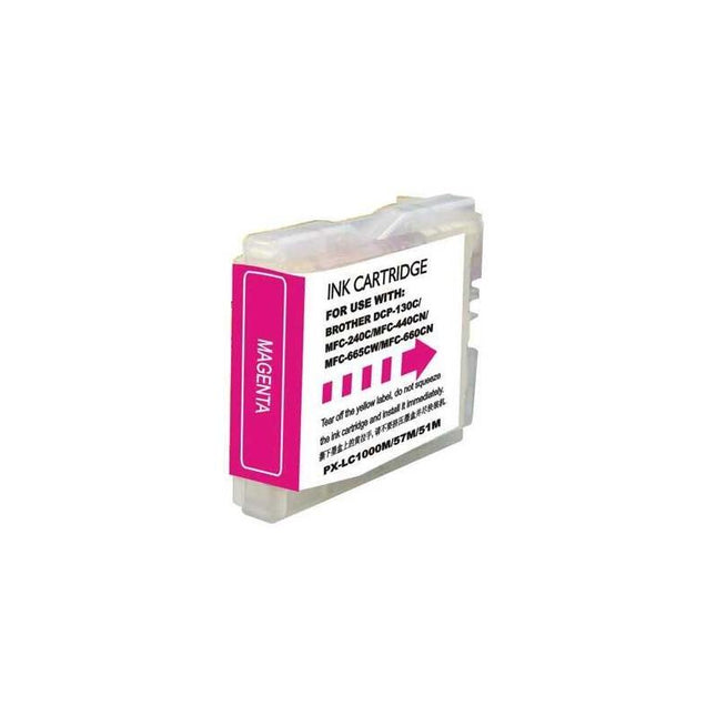 Tinta Compatible Para Brother Lc1000 Xl Magenta Lc1000m/Lc970m
