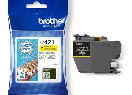 Tinta Original Brother Lc-421y Lc421y Amarillo