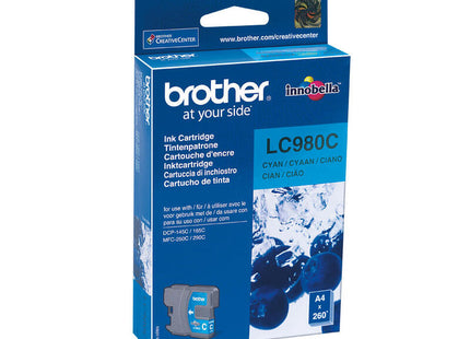 Tinta Original Brother Lc-980c Cian