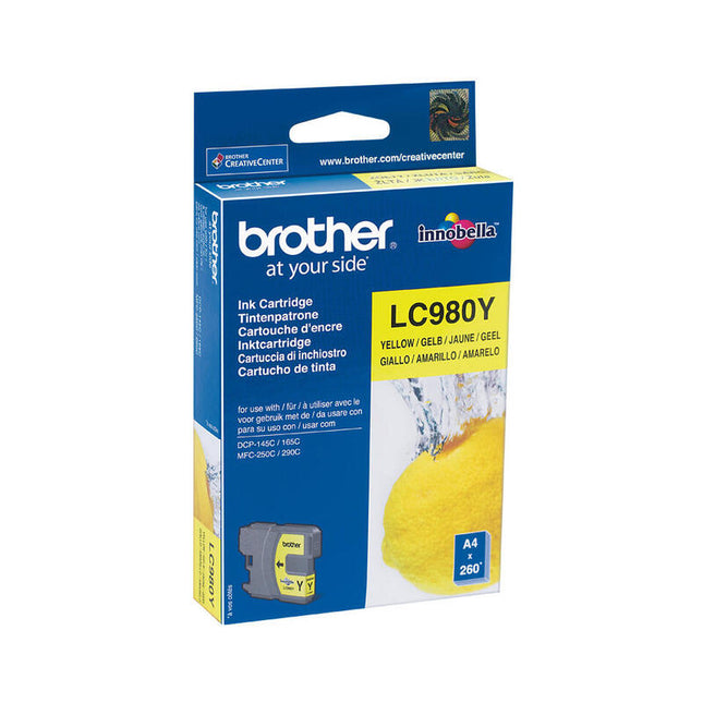 Tinta Original Brother Lc-980y Amarillo