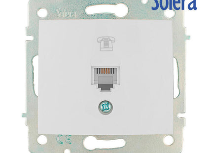 Toma De Telefono Rj11 De Empotrar S.Europa Solera Erp84