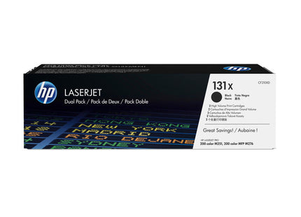 Tóner Original Hp 131x Xl Alta Capacidad Multipack 2x Negro