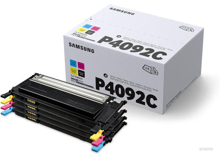 Toner Original Samsung Pack 4 Toner Su392a Negro/Cian/Magenta/Amarillo Para Impresoras Samsung Que Usen Clt-P4092c , 1000 Paginas , Compatible Segun Especificaciones