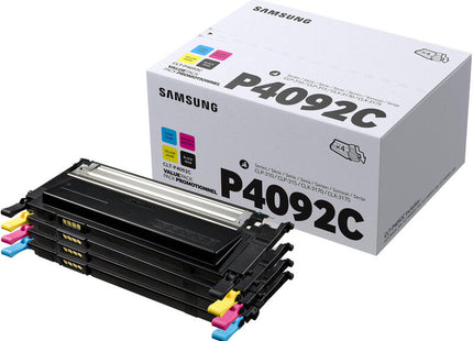 Toner Original Samsung Pack 4 Toner Su392a Negro/Cian/Magenta/Amarillo Para Impresoras Samsung Que Usen Clt-P4092c , 1000 Paginas , Compatible Segun Especificaciones