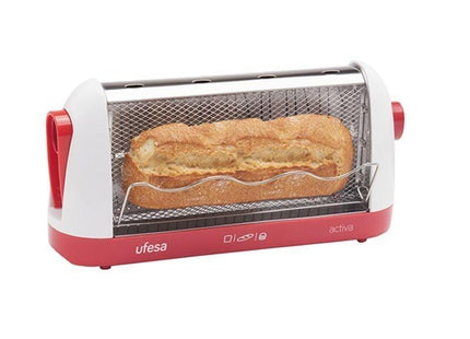Tostador De Pan Ufesa Tt7963 Activa 700w Para Todo Tipo De Pan Rejilla Protectora Pinzas Para Extraer El Pan