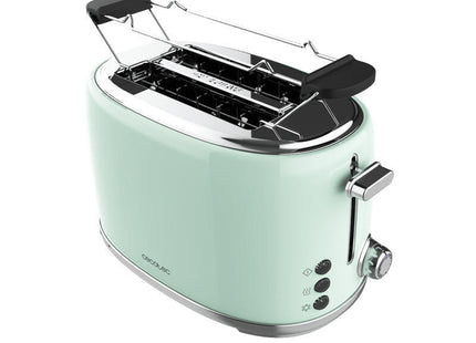 Tostador Toast&Taste 1000 Retro Doble Verde Cecotec