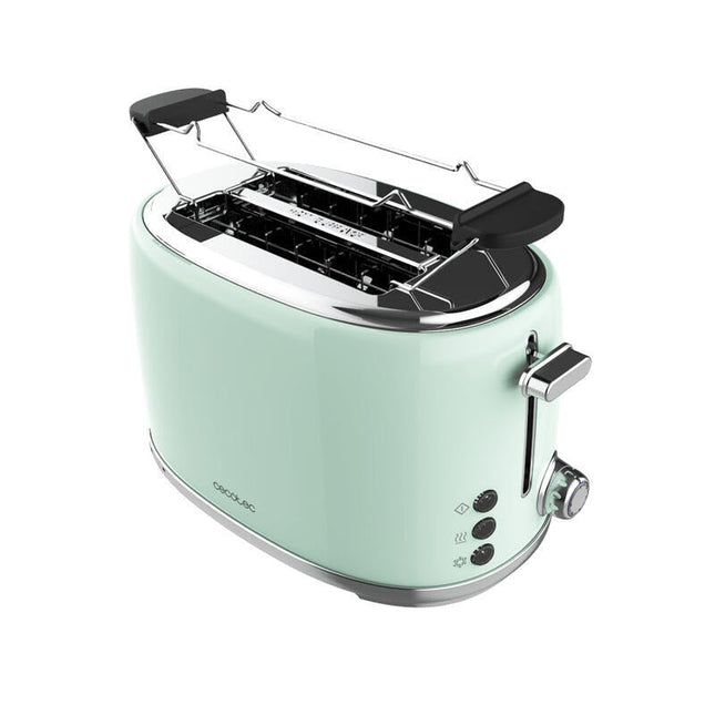 Tostador Toast&Taste 1000 Retro Doble Verde Cecotec