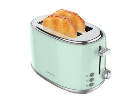 Tostador Toast&Taste 1000 Retro Doble Verde Cecotec