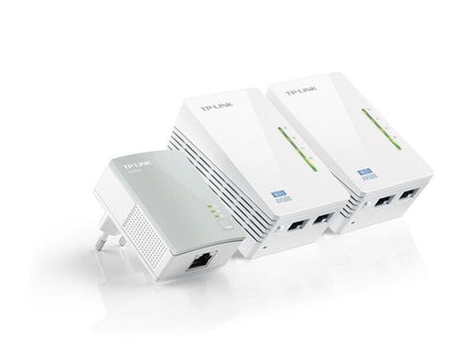 Tp Link Plc Tl-Wpa4220t Kit Wifi 300mbps 2 Puertos Rj45  Kit 3 Unid.  Av500