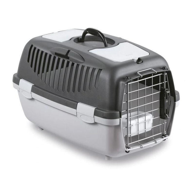 Transportín Para Gatos Stefanplast Deluxe Gris - 55x36x35cm - M