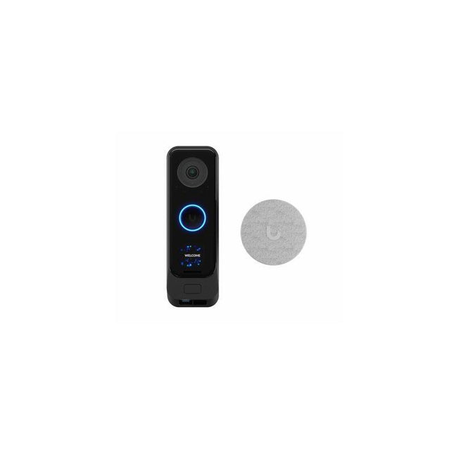 Ubiquiti Uvc-G4 Doorbell Pro Poe Kit Timbre Premium Poe Con Chime Poe Incluido. Rendimiento Hdr Mejorado. Pantalla De Bienvenida Programable Y C&Aacute Mara Secundaria Para Detectar Paquetes. Audio Bidirecci