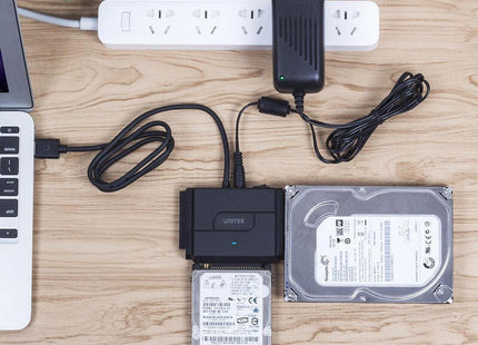 Unitek Convertidor Usb 3.0 A Ide+Sata Ii On/Off Switch, Y-3324