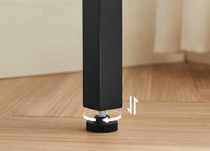 Vasagle Mesa De Bar Rectangular Estrecha, Cocina, Marco De Acero, 100 X 40 X 90 Cm, Gris Y Negro Lbt010b02