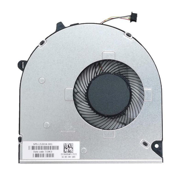 Ventilador Cpu Para Portátil Hp 15 Dw 15 Du 250 G8 255 G8 250 G9 15s Dy 15s Du L52034 001