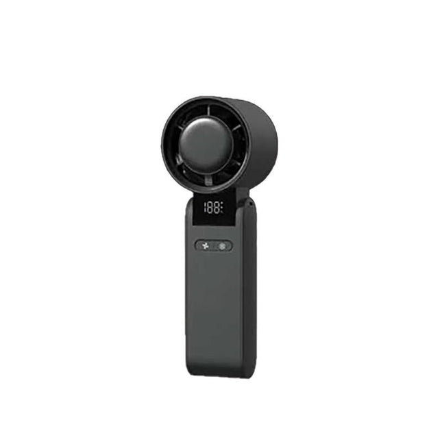 Ventilador De Mano Recargable, 4000 Mah, Negro