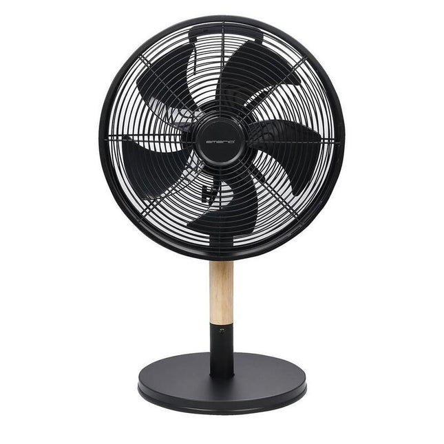 Ventilador De Mesa Emerio, 30cm, 3 Velocidades, 5 Aspas, Negro
