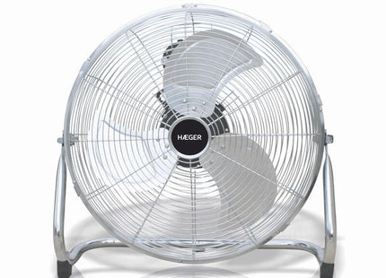 Ventilador De Suelo Industrial Haeger New Tornado 3 Aspas Metalicas 45cm 90w Interruptor Giratorio 3 Velocidades