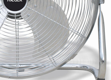Ventilador De Suelo Industrial Haeger New Tornado 3 Aspas Metalicas 45cm 90w Interruptor Giratorio 3 Velocidades