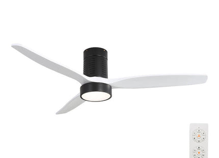 Ventilador De Techo Efecto Madera Luz Led 3000/4000/6000k Kara Edm