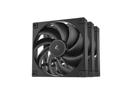 Ventilador Deepcool Fd14 140x140x25,  De Caja Negro, Paquete De 3, 140 Mm R-Fd14-Bknpn3-G