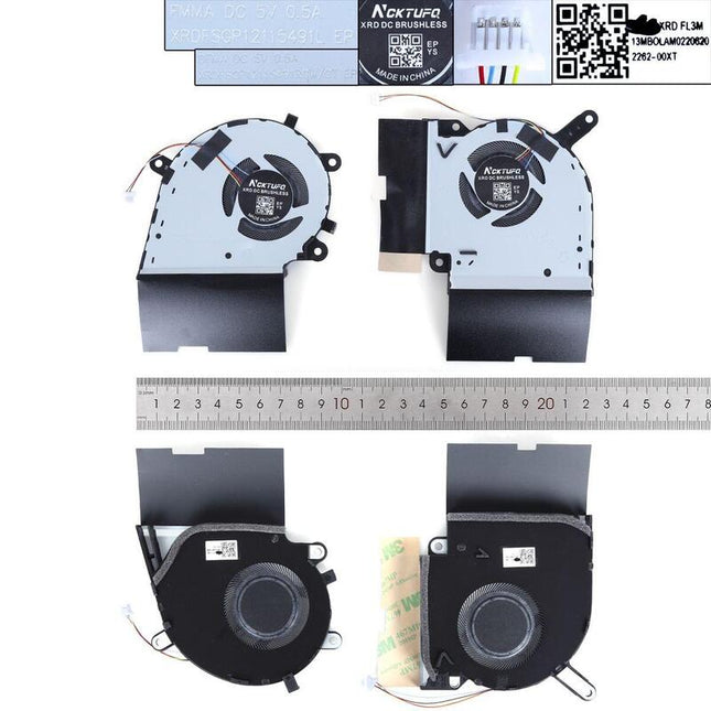 Ventilador Para Computadora Portátil Asus Rog G531gv G731gv G512l G712l S7d S5d 5vl+R, Copia Alta