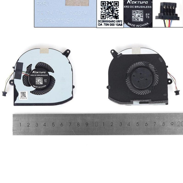 Ventilador Para Computadora Portátil Dell Xps15 9570 7590 M5530 M5540 P56fgpu, Copia Alta