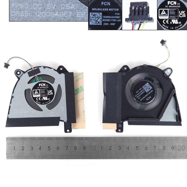 Ventilador Para Portátil Asus Rog G14 Ga402r Ga402rj K 2022 Cpu