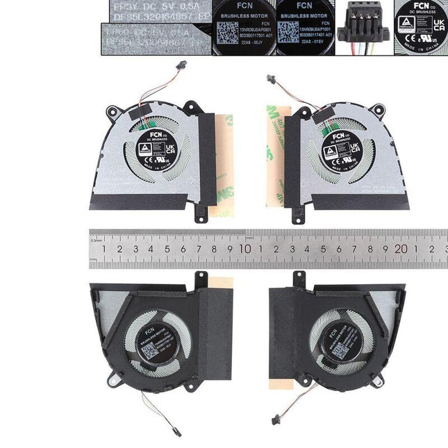Ventilador Para Portátil Asus Rog G14 Ga402r Ga402rj K 2022 L+R