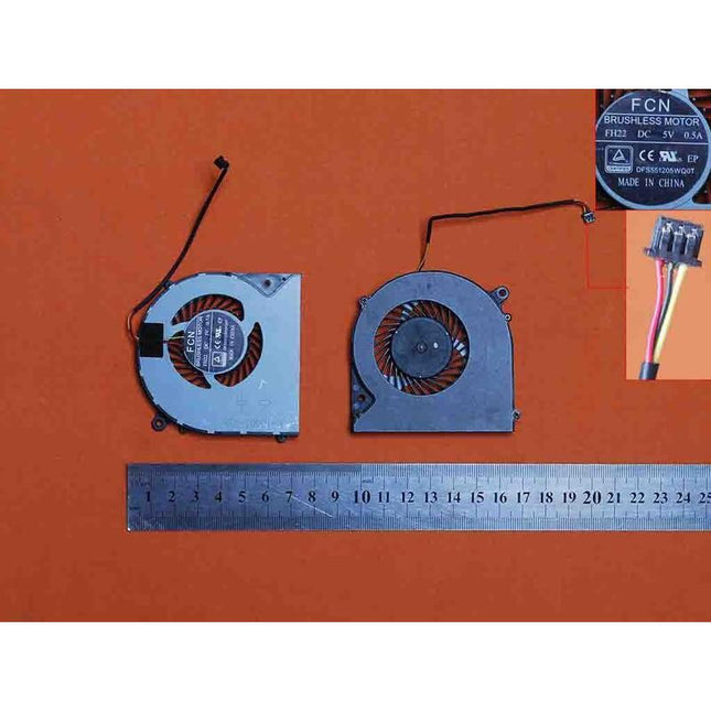 Ventilador Para Portátil Clevo 6-31-N5502-102 F57-D1 F57-D1c F57-D1t Fh22 Dfs551205wq0t Fh22 Dfs551205wq0t