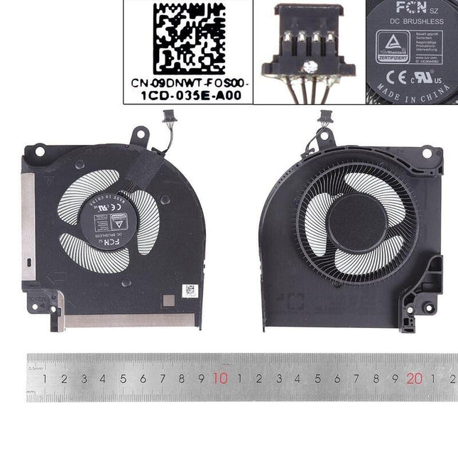 Ventilador Para Portátil Dell Alienware X17 R1 R2gpu,Org 09dnwt