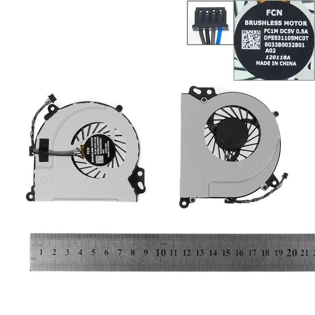 Ventilador Para Portátil Hp Envy 15 Envy 17 Dfs531105mc0t