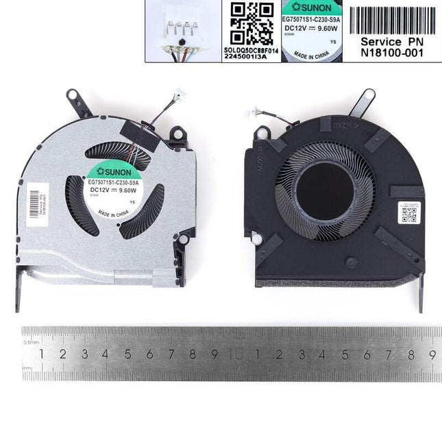 Ventilador Para Portátil Hp Omen 16 K 16 N 8 Pro 12v 3060 70gpu,Org