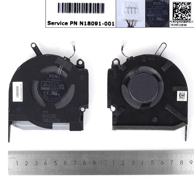 Ventilador Para Portátil Hp Omen 16 K 16 N Tpn Q280 5vgpu,Org Tpn Q280