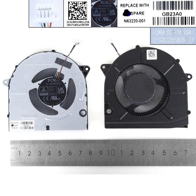 Ventilador Para Portátil Hp Pavilion 16 Ab Tpn W161 12vorg N63219 001