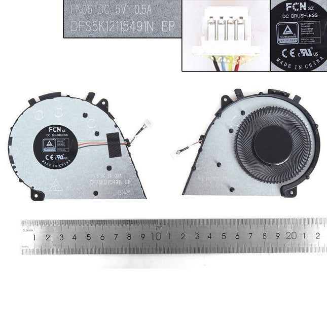 Ventilador Para Portátil Lenovo Yoga 7i 14 Inch 14itl5 Yoga 7 14corg Dfs5k1211549n