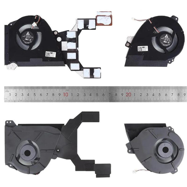 Ventiladores Cpu + Gpu Para Portátil Asus Gx501 Gx501v Gx501vsk Nd75c19 17c10 Nd75c18 17c09