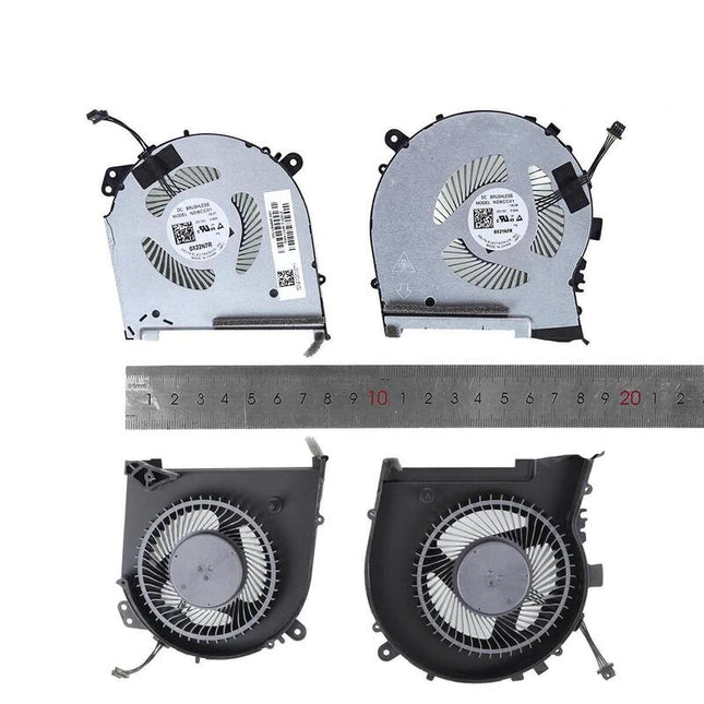 Ventiladores Cpu + Gpu Para Portátil Hp 15 Dh Tpn C143