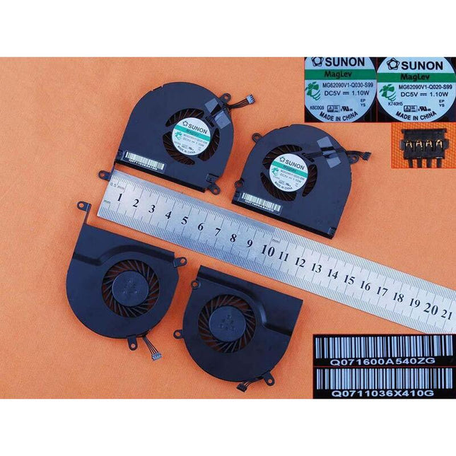 Ventiladores Para Portátil Apple Macbook Pro A1286 Izquierdo/Derecho Mg62090v1-Q030-S99 Mg62090v1-Q020-S99