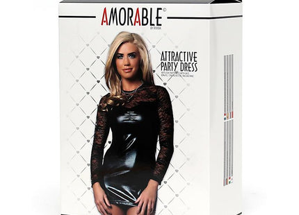 Vestido De Fiesta Negro Talla (Interno):S/M