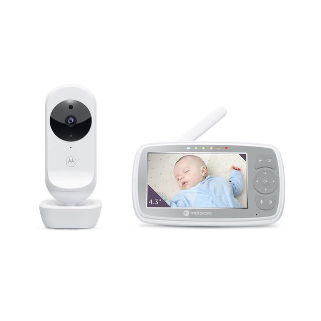 Vigilabebes Motorola Vm44 Connect 4.3" Wi-Fi Video Baby Monitor, White